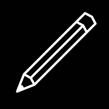 kalem basit simgesi, vektör çizim