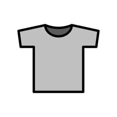 t-shirt basit simgesi, vektör çizim 
