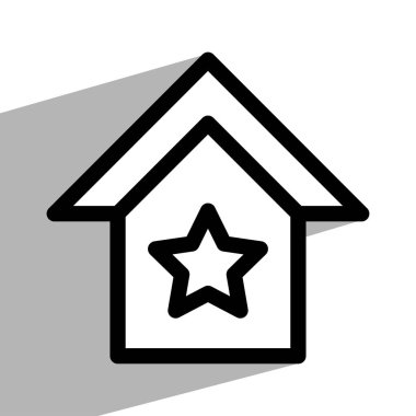 Yıldızlı ev simgesinin gösterimi