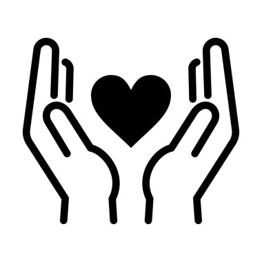 Eller kapalı, koruyucu eller, vektör illüstrasyonu