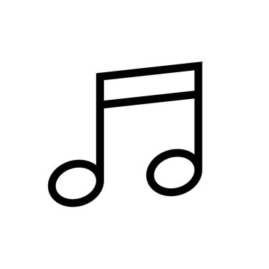 Müzik not simgesini, vektör çizim