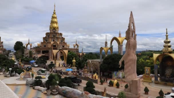Wat Phra Pha Sorn Kaew Belo Templo Tailândia — Vídeo de Stock