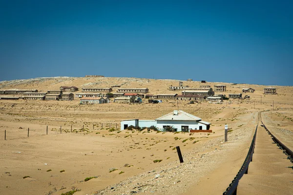 stock image Kolmanskop ghost town located in southern Namibia near Luderitz.