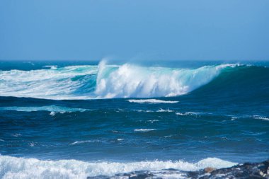 Namibya 'daki Luderitz yakınlarında Atlantik Okyanusu kıyısı