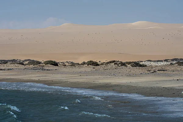 Побережье Атлантического Океана Возле Людерица Намибии Лицензионные Стоковые Фото
