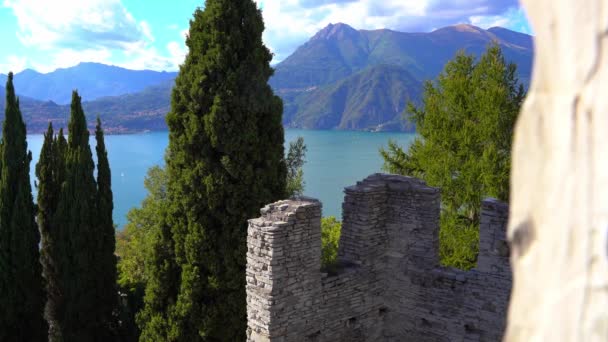 Overview Lake Como Elevated Position Beautiful Region Lombardy Italy High — Stock Video