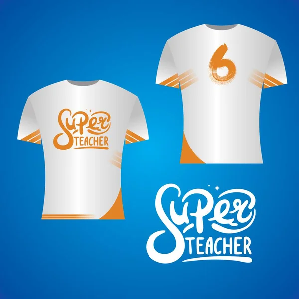 Super Teacher Shirt Design — Image vectorielle
