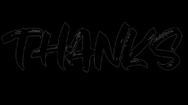Thank You Animated Reverse Form Liquid Suitable Celebrations Wishes Events — Stock Video