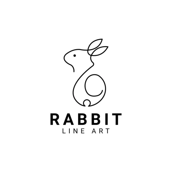 Логотип Кролика Abstrab Bunny — стоковый вектор