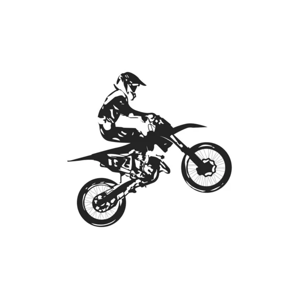 Logo Motocross Logo Cruz Del Motor Logo Deporte Extremo — Vector de stock