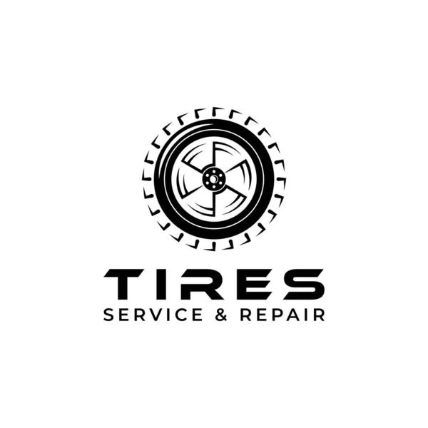 Tire Logo Images Template Vector Illustration — 스톡 벡터