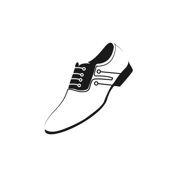 Pantofel Schuhe Symbol Logo Vektor — Stockvektor