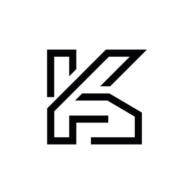 KS Logosu, KS Monogram, İlk KS Logosu, KKS Harfi Logosu, Yaratıcı Simge, Modern, Vektör