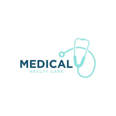 Doctor office medical health care logo design clipart