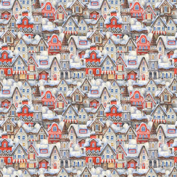 하우스는 원활한 패턴으로 배경에 빈티지 로열티 프리 스톡 사진