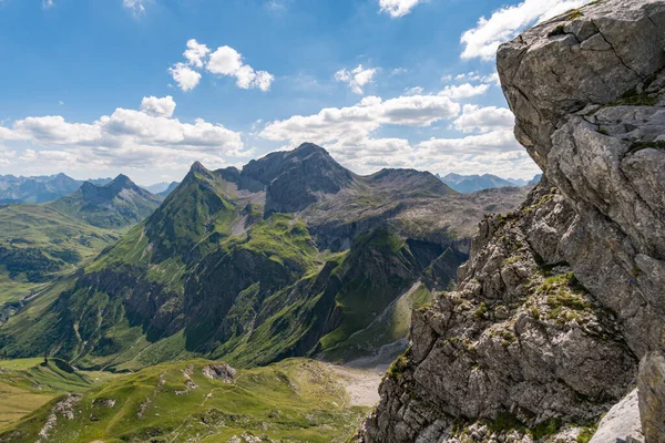 Impresionante Excursión Trekking Través Hermosos Paisajes Montaña Braunarlspitze Von Schroecken — Foto de Stock