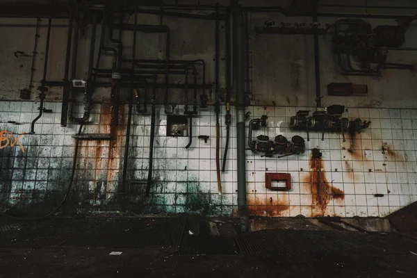 Oude Roestige Verlaten Industriële Fabriek Vergeten Historische Fabriek Lost Place — Stockfoto