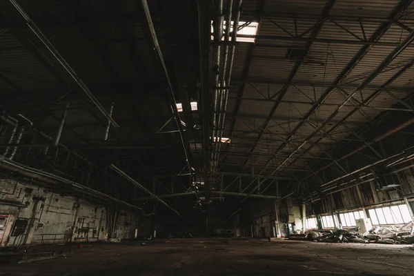 Alte Und Verrostete Industrieanlage Vergessene Historische Fabrik Lost Place — Stockfoto