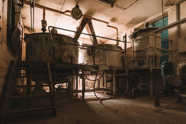 Antigua Oxidada Planta Industrial Abandonada Olvidada Fábrica Histórica Lost Place — Foto de Stock