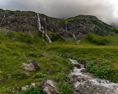 Schoppernau 'dan Vorarlberg Avusturya' daki Tobermann zirvesine harika bir dağ turu.