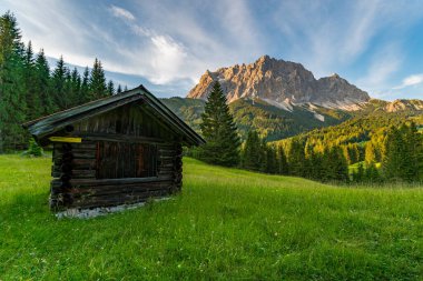 Panoramic mountain tour in Ehrwald via the Tajatorl to Drachensee, Coburger Hut and Seebensee in the Tiroler Zugspitz Arena clipart