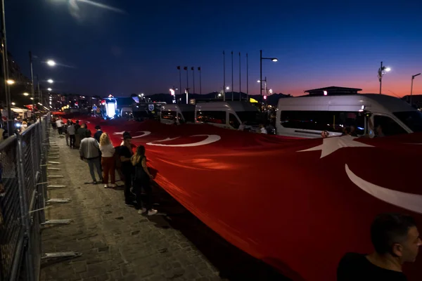 Zmir Türkiye Eylül 2022 Zmir Konak Türkiye Özgürlük Günü Nde — Stok fotoğraf