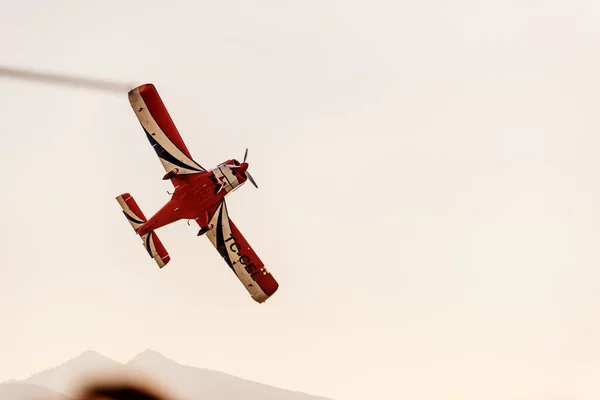 Izmir Turquie Septembre 2022 Pilote Acrobatique Manifeste Dans Ciel Jour — Photo
