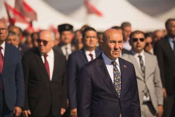 Izmir Turquía Septiembre 2022 Retrato Del Alcalde Izmir Tunc Soyer — Foto de Stock