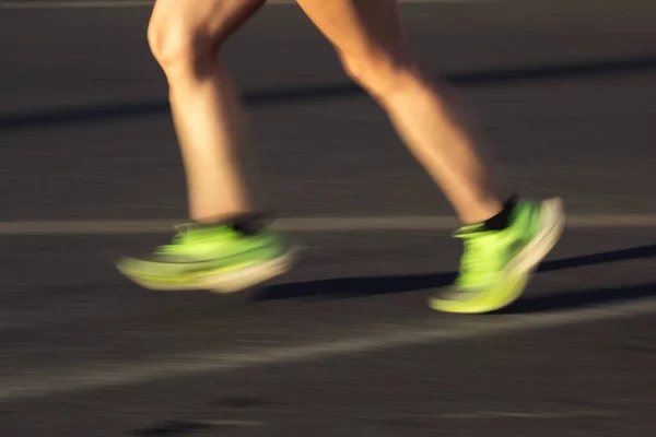 Izmir Turecko Září 2022 Detailní Záběr Nohy Závodníků Běžících Půlmaratonu — Stock fotografie