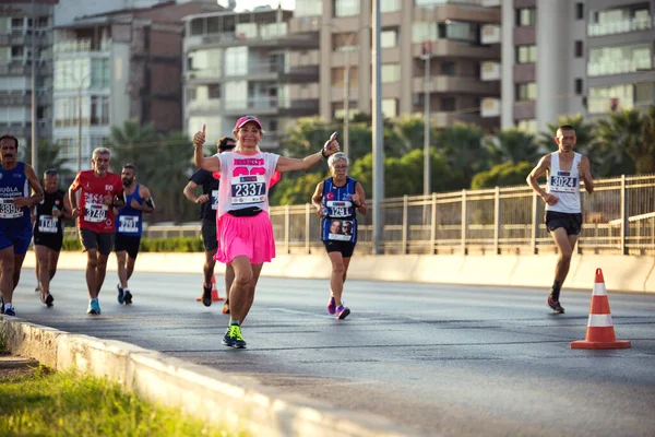 Izmir Turkey September 2022 Competitors Running Half Marathon Running Special — Stock Photo, Image