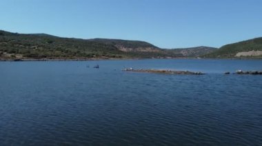 Yahsibey sulama göletinin hava aracı görüntüleri..