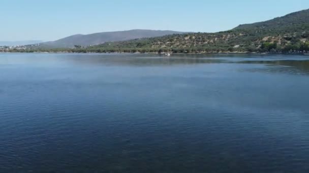 Luchtfoto Drone Beelden Rond Een Gezonken Zeilboot Bij Bademli Baai — Stockvideo