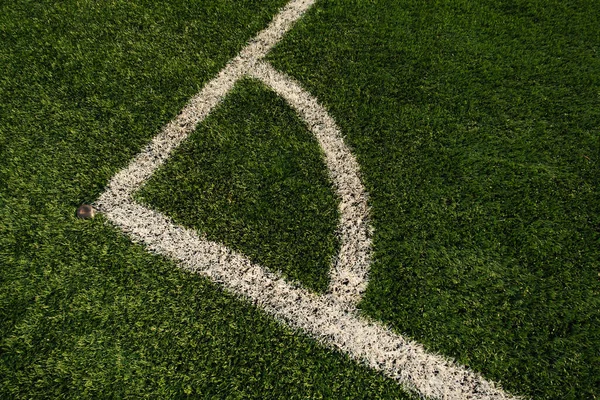 Corner corner kick field marking at football pitch