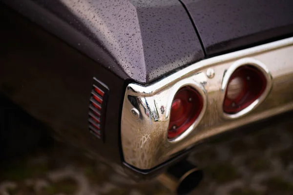 Izmir Turecko Června 2023 Detailní Záběr Zadního Světla Černý Chevrolet — Stock fotografie