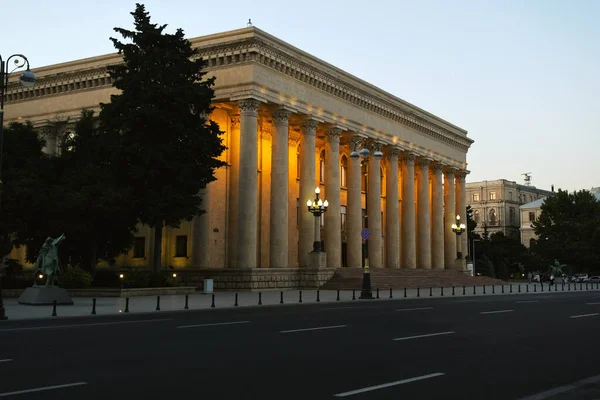 Bakú Azerbaiyán Junio 2023 Toma Tarde Del Museo Independencia Bulevar —  Fotos de Stock