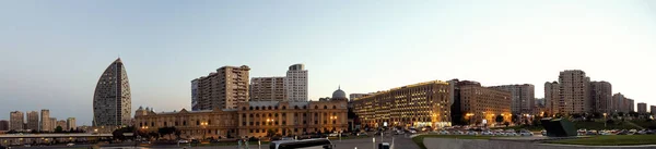 Bakú Azerbaiyán Junio 2023 Impresionante Vista Arquitectura Histórica Ciudad Desde —  Fotos de Stock