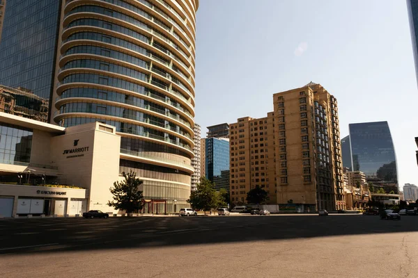 Baku Azerbaigian Giugno 2023 Primo Piano Che Cattura Dettagli Architettonici — Foto Stock
