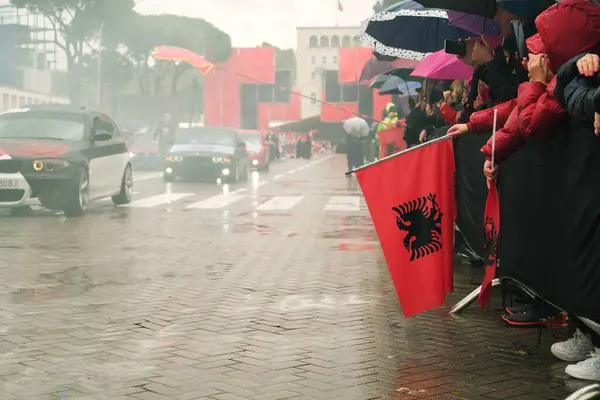 Tirana Albanien November 2023 Auf Der Avenue Der Märtyrer Der — Stockfoto