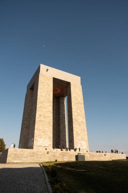 Çanakkale, Türkiye - 18 Aralık 2024: Çanakkale 'de Gelibolu Şehitleri Anıtı Fotoğrafı.