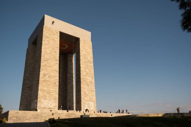 Çanakkale, Türkiye - 18 Aralık 2024: Çanakkale 'de Gelibolu Şehitleri Anıtı Fotoğrafı.