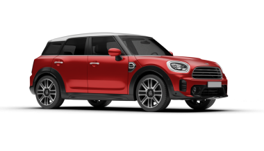 İzmir, Türkiye - 25 Nisan 2025: Kırmızı Mini Cooper Vatandaşı 2025 Spor görünümlü, şeffaf bir arkaplan üzerinde kıvrımlar ve farlar vurgulanıyor.