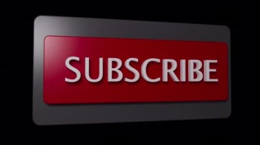 Youtube düğmelerinin 3d animasyon seti sürüm 2