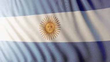 Bu Arjantin bayrağının 3 boyutlu bir animasyonu.