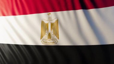 Bu Mısır bayrağının 3 boyutlu bir animasyonu.