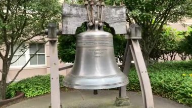 A replica of the Liberty Bell outside the old Union Station which is now the Federal Courthouse - Tacoma, Washington, USA