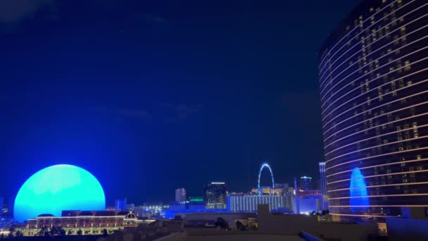 Las Vegas Nevada Usa 2024 Atemberaubendes Stadtbild Von Las Vegas — Stockvideo
