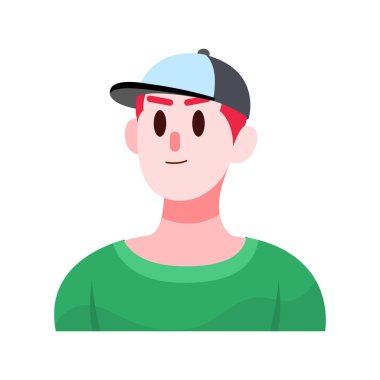 İzole edilmiş pelerinli adam renk vektör resimlemesiyle karşı karşıya