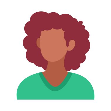 Ayrı yaşayan esmer kadın sadece renk vektörü çizimi ile karşı karşıya.