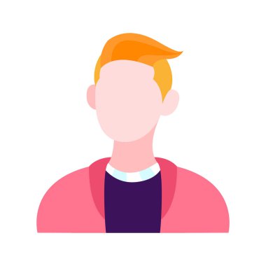 Ayrı yaşayan sarışın adam sadece renk çizimi ile karşı karşıya.