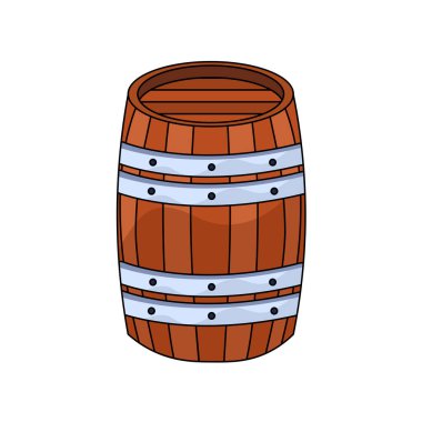 İzole bira fıçısı Oktoberfest sezon Vektör illüstrasyonu